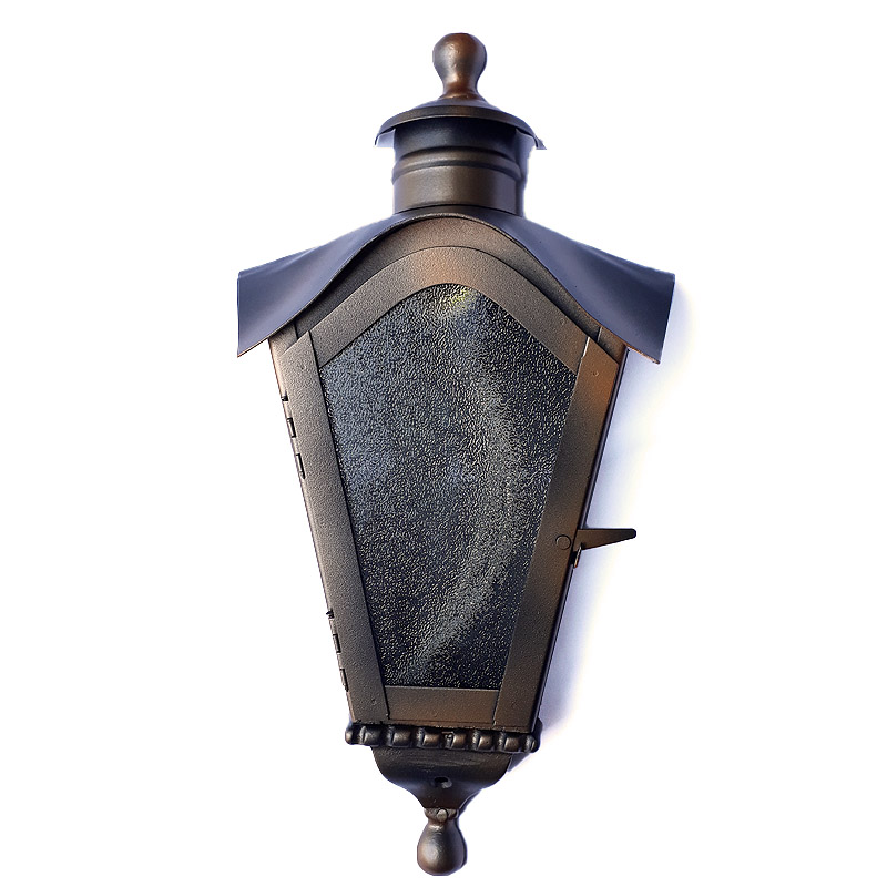 Arandela De Ferro Colonial Sinhá Meia Taça Cor Cobre