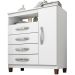 Cômoda Sapateira 4 Gavetas 1 Porta Cannes Branco