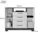 Cômoda Sapateira Rack para Quarto 2 Portas 4 Gavetas Madri Malbec