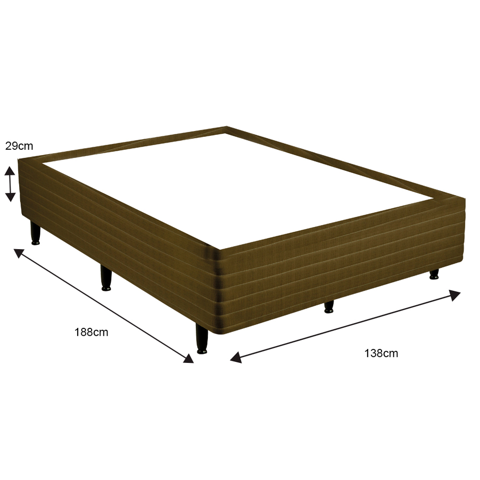 Base para Cama Box Casal Cerejeira (29x138x188) Marrom