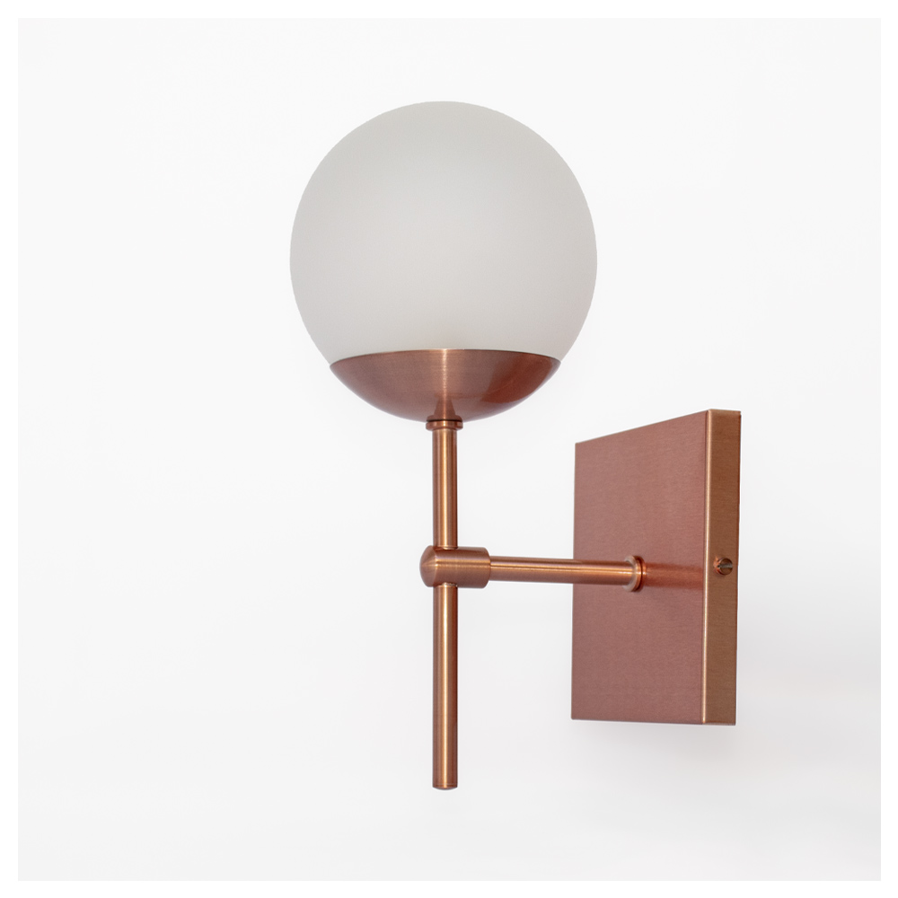 Arandela Globo Empire Rose Gold
