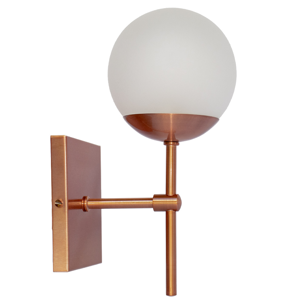 Arandela Globo Empire Rose Gold