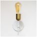 Arandela Parede Para Cabeceira Quarto e Banheiro Lavabo Branco Com Bronze