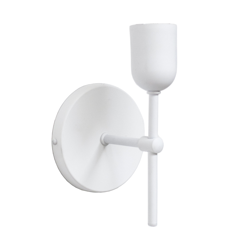 Arandela Parede Para Cabeceira Quarto e Banheiro Lavabo Branco Fosco