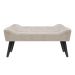 Banco Estofado Paris 1,20m Suede Bege - Inova Decor