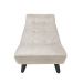 Banco Estofado Paris 1,20m Suede Bege - Inova Decor