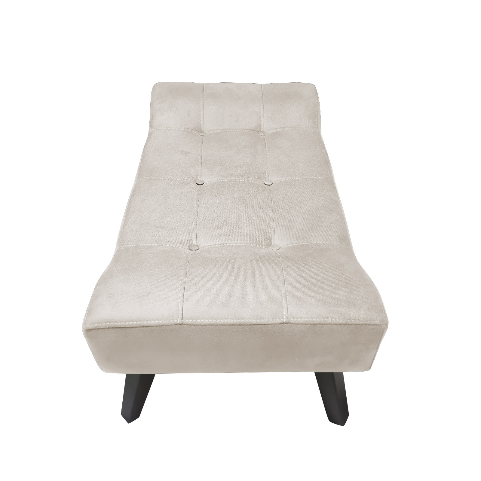 Banco Estofado Paris 1,20m Suede Bege - Inova Decor