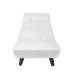 Banco Estofado Paris 1,20m Suede Branco - Inova Decor