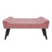 Banco Estofado Paris 1,20m Suede Rose - Inova Decor