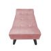 Banco Estofado Paris 1,20m Suede Rose - Inova Decor