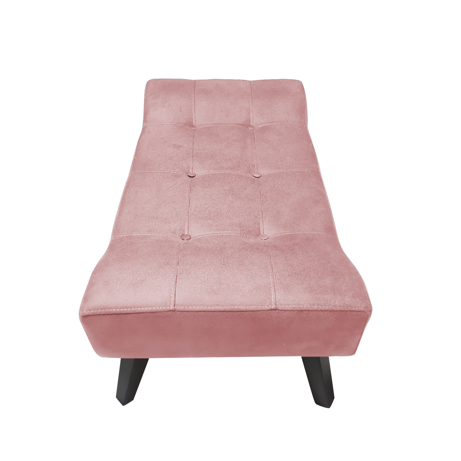 Banco Estofado Paris 1,20m Suede Rose - Inova Decor
