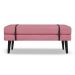 Banco Estofado Viena 1,40m Suede Pink - Inova Decorações