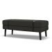 Banco Estofado Viena 1,40m Suede Preto - Inova Decorações