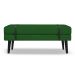 Banco Estofado Viena 1,40m Suede Verde - Inova Decorações