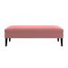 Banco Sofia 1,20m com Tachas Suede Rose - Inova Decor