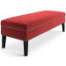 Banco Sofia 1,20m com Tachas Suede Vermelho - Inova Decor
