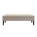 Banco Sofia 1,40m com Tachas Suede Bege - Inova Decor