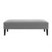 Banco Sofia 1,40m com Tachas Suede Cinza - Inova Decor