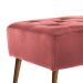 Banco estofado Rubi 1,20m Suede Rose - Inova Decor