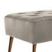 Banco estofado Rubi 1,40m Suede Bege - Inova Decor