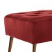 Banco estofado Rubi 1,40m Suede Vermelho - Inova Decor