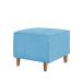 Kit Amamentação Poltrona + Puff + Almofada Julia Suede Azul Turquesa