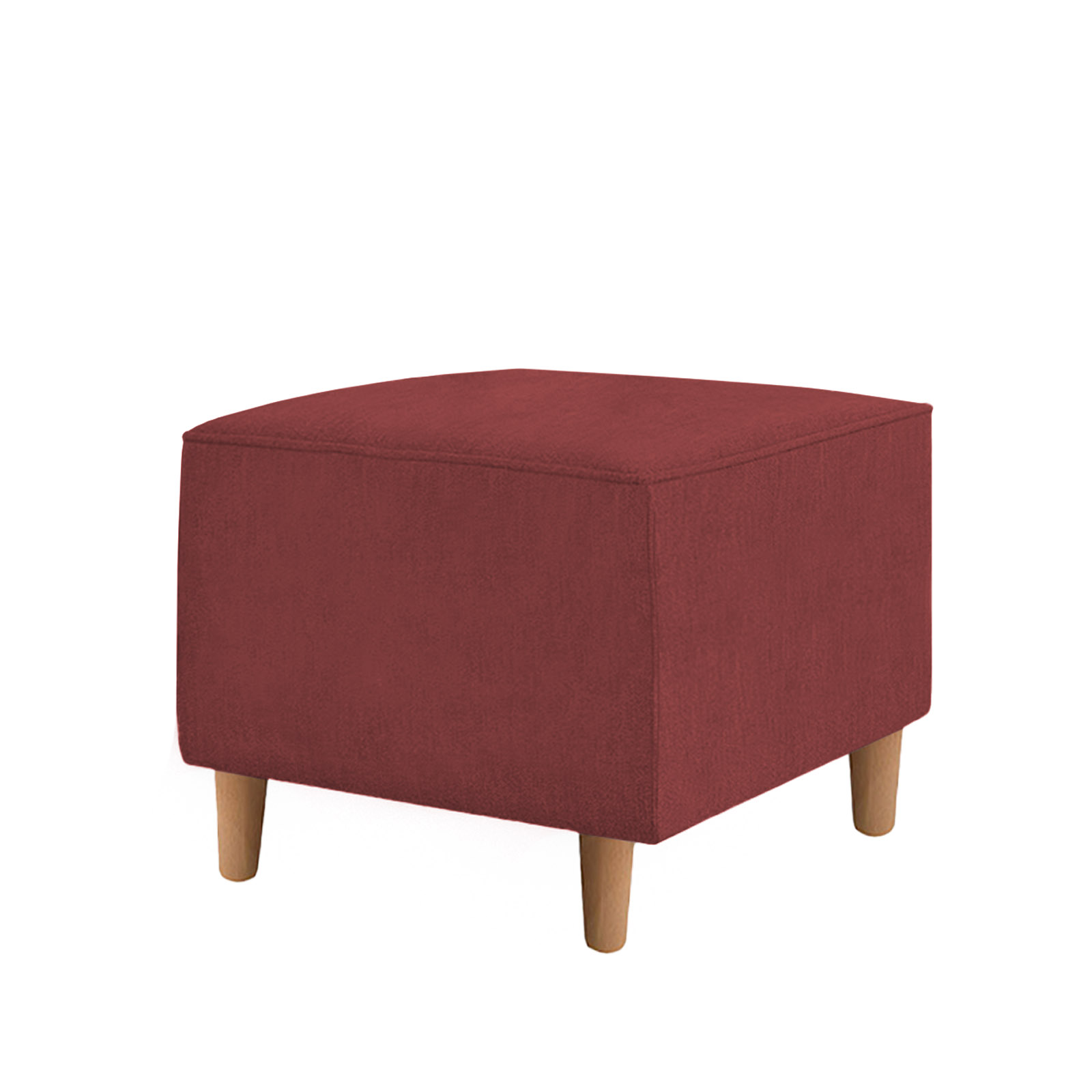 Kit Amamentação Poltrona + Puff + Almofada Julia Suede Bordo