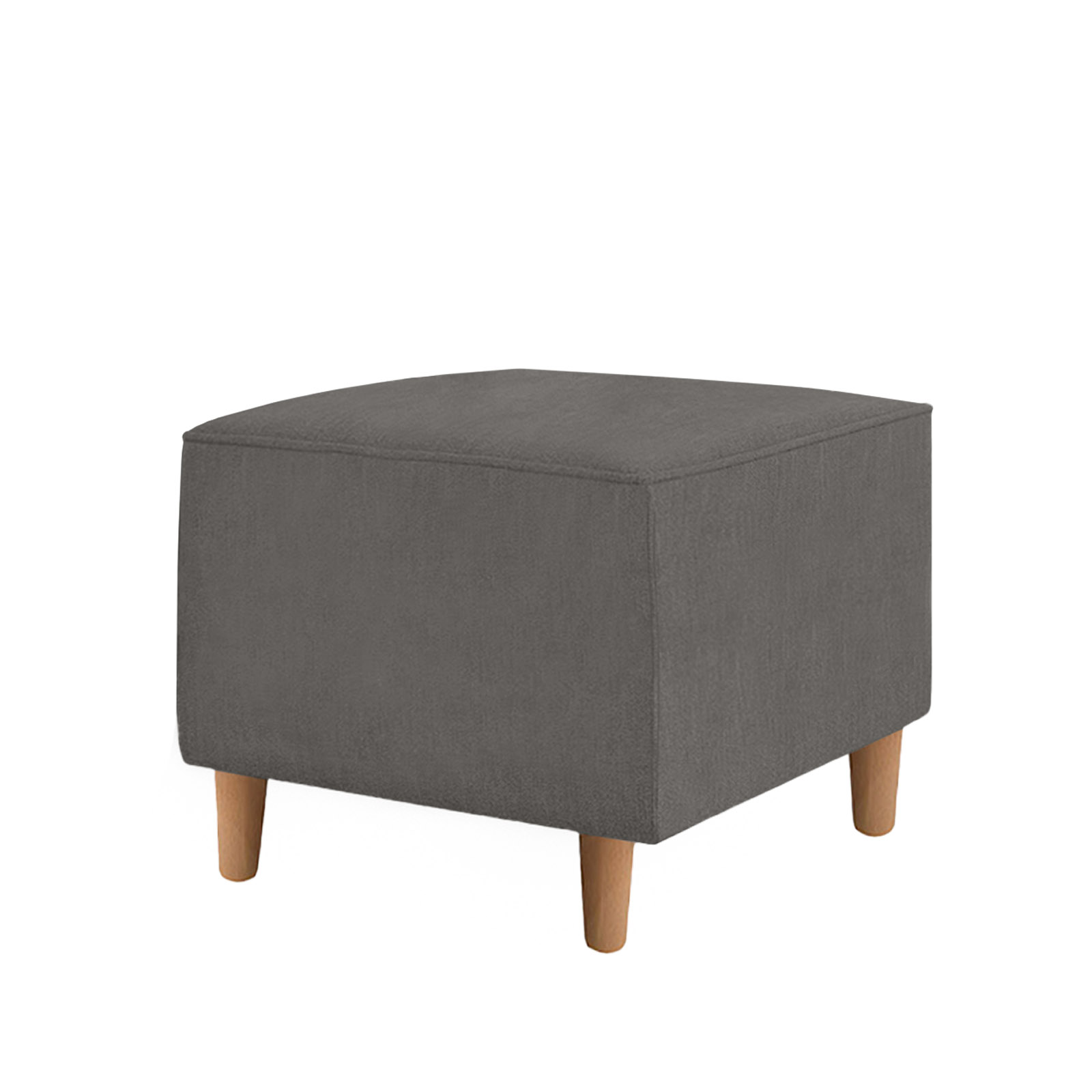 Kit Amamentação Poltrona + Puff + Almofada Julia Suede Cinza