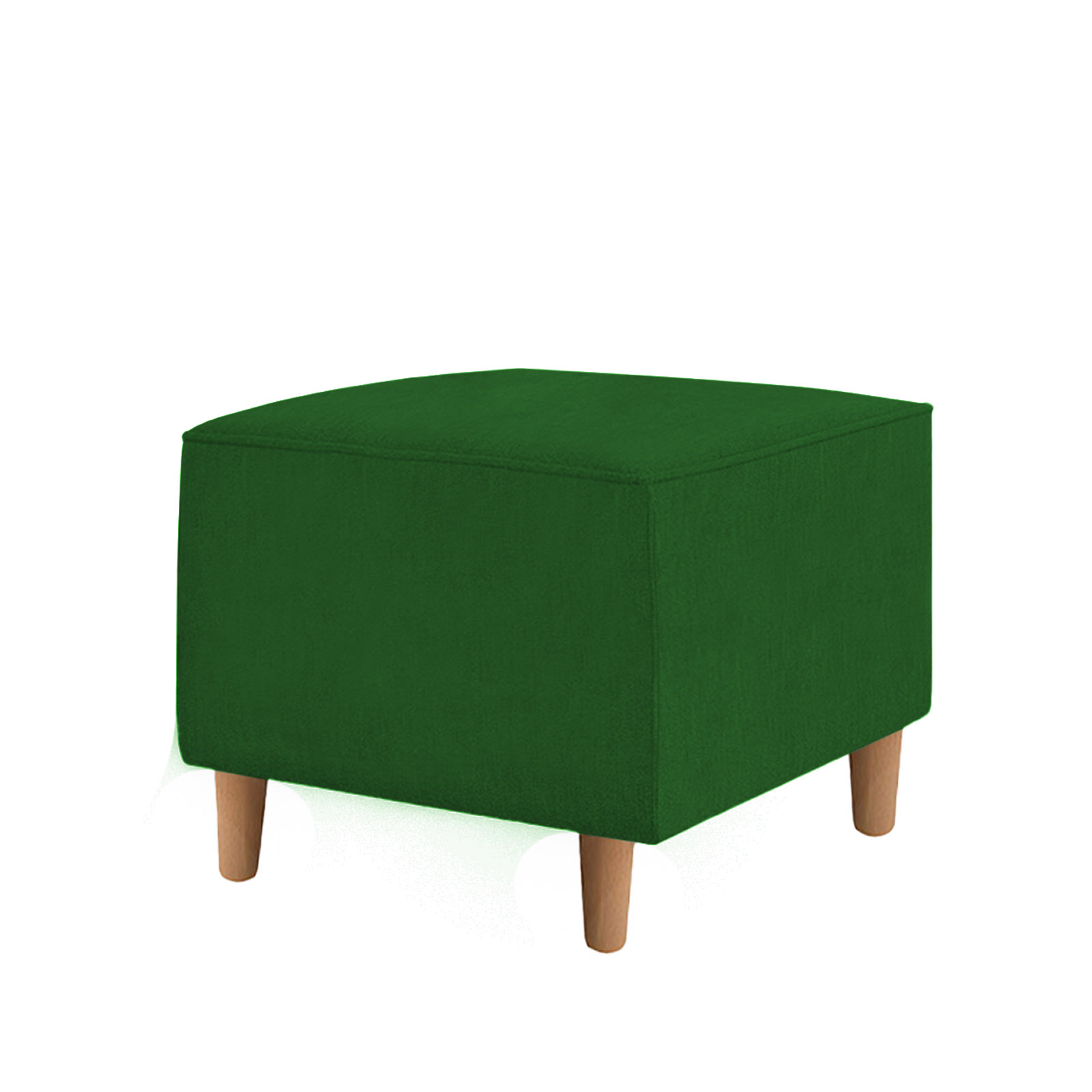 Kit Amamentação Poltrona + Puff + Almofada Julia Suede Verde