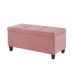 Kit Recamier Madri 1,20m + 2 Puff Suede Rose - Inova Decor