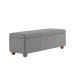 Recamier Bau Dubai 1,20m Linho Cinza - Inova Decorações