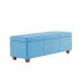 Recamier Bau Dubai 1,20m Suede Azul Turquesa - Inova Decorações