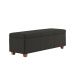 Recamier Bau Dubai 1,20m Veludo Preto - Inova Decorações