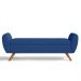Recamier Bau Italia 1,40m Suede Azul Marinho  - Inova Decor