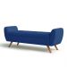 Recamier Bau Italia 1,40m Suede Azul Marinho  - Inova Decor