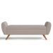 Recamier Bau Italia 1,40m Suede Bege  - Inova Decor