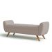 Recamier Bau Italia 1,40m Suede Bege  - Inova Decor