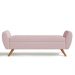 Recamier Bau Italia 1,40m Suede Rosa Bebe  - Inova Decor