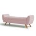 Recamier Bau Italia 1,40m Suede Rosa Bebe  - Inova Decor