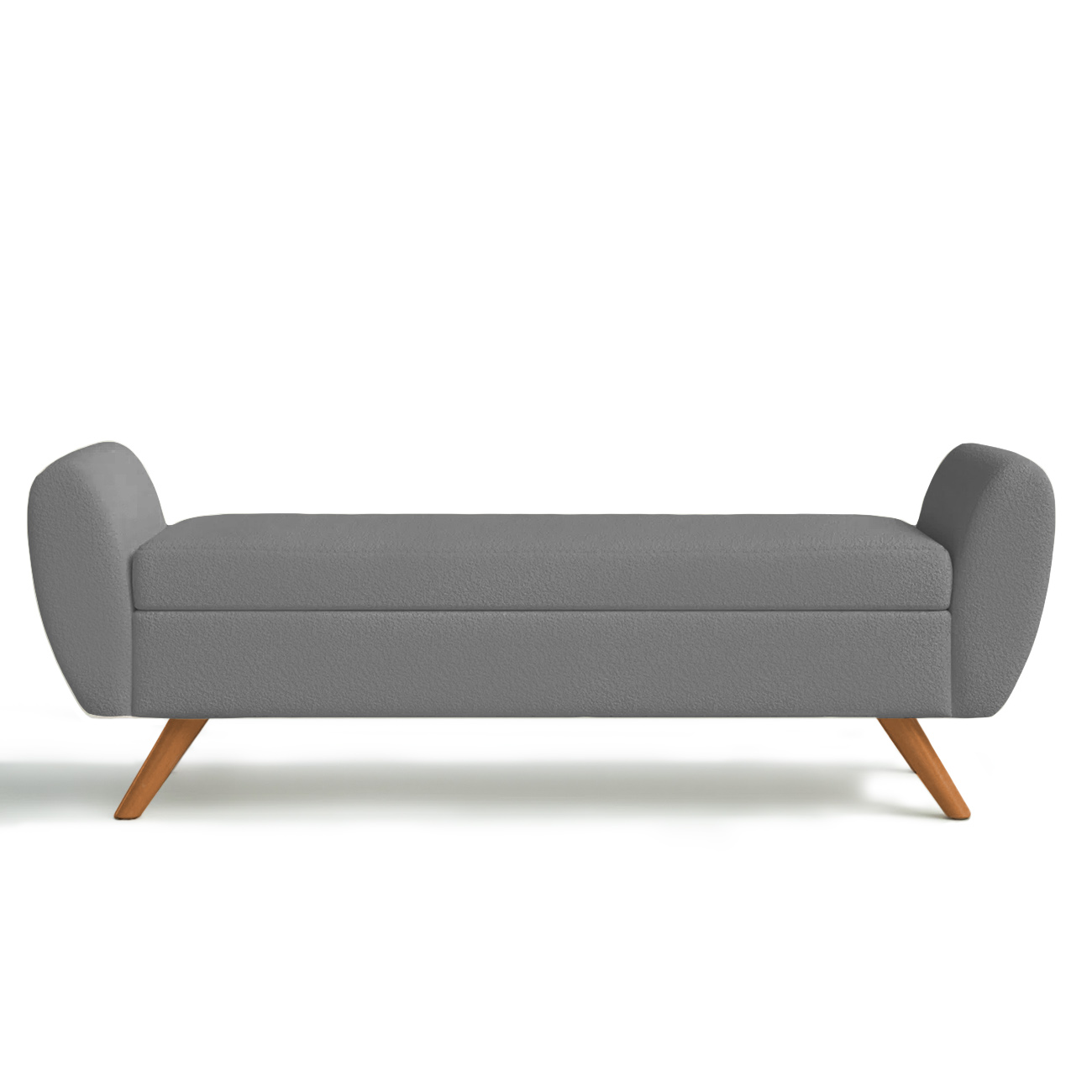 Recamier Bau Italia 1,60m Suede Cinza  - Inova Decor