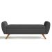 Recamier Bau Italia 1,60m Suede Grafite  - Inova Decor