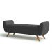 Recamier Bau Italia 1,60m Suede Grafite  - Inova Decor