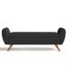 Recamier Bau Italia 1,60m Suede Preto  - Inova Decor