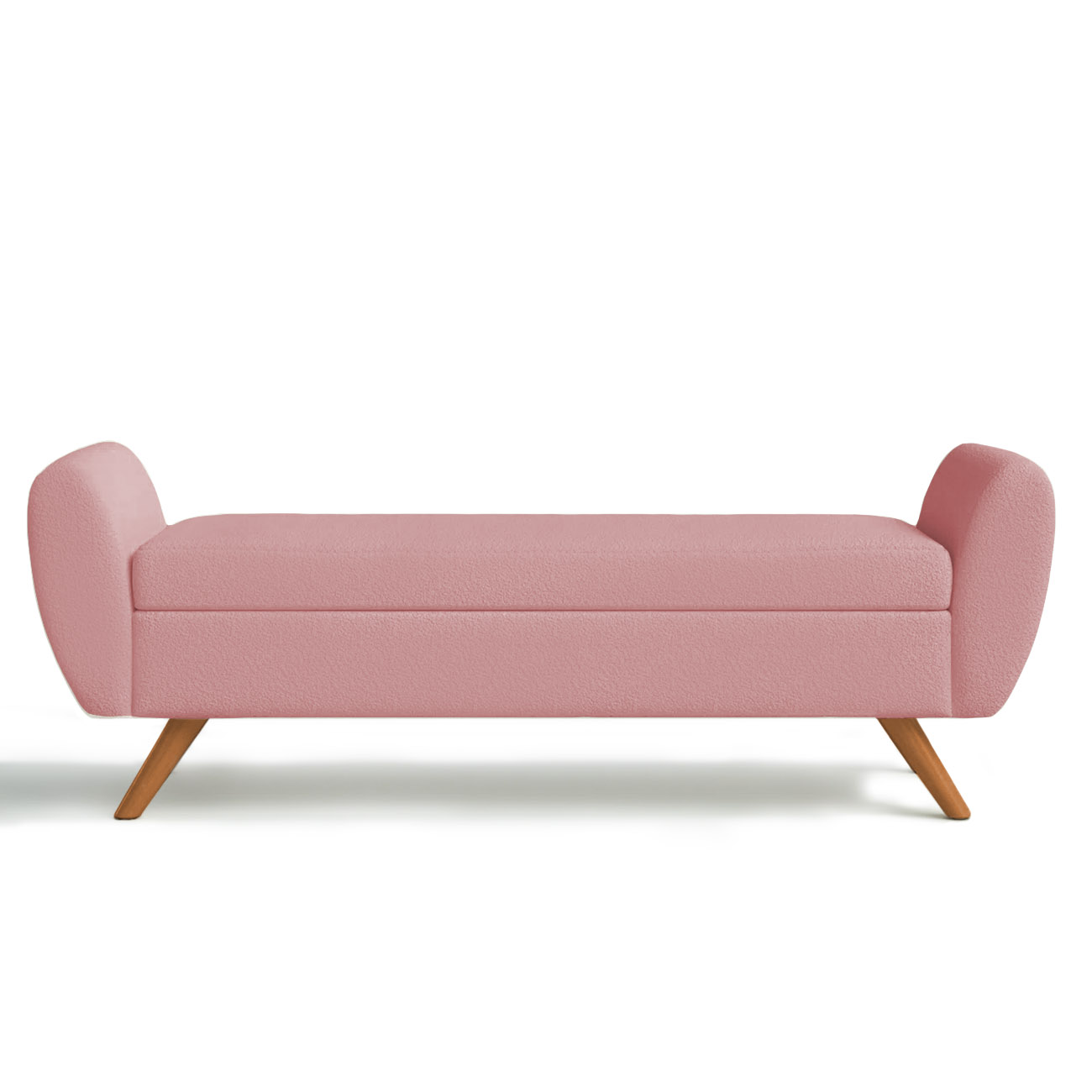 Recamier Bau Italia 1,60m Suede Rose  - Inova Decor