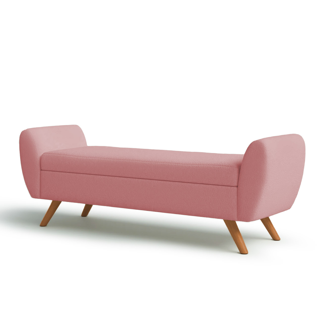 Recamier Bau Italia 1,60m Suede Rose  - Inova Decor