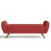 Recamier Bau Italia 1,60m Suede Vermelho  - Inova Decor