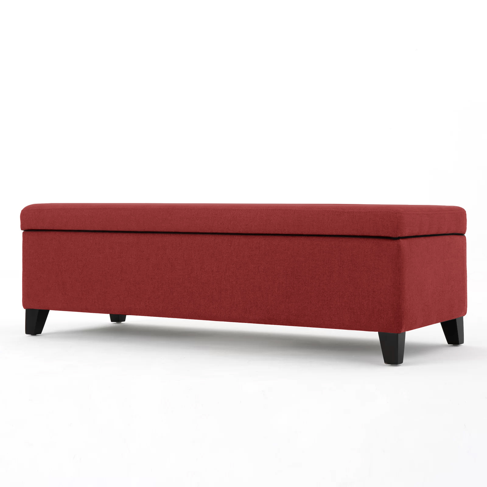 Recamier Bau Julia 1,20m Suede Vermelho  - Inova Decor