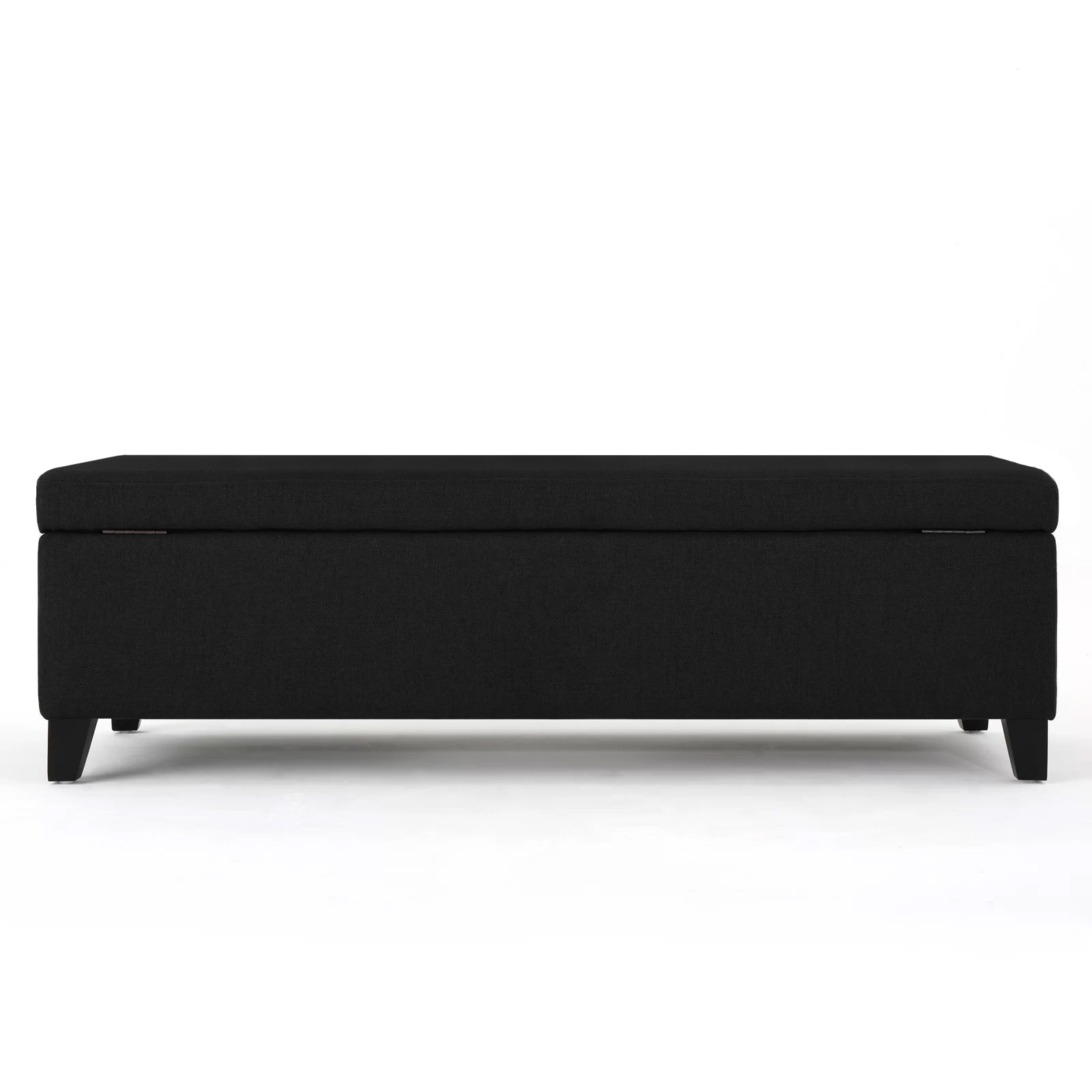 Recamier Bau Julia 1,40m Suede Preto  - Inova Decor