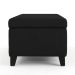 Recamier Bau Julia 1,40m Suede Preto  - Inova Decor