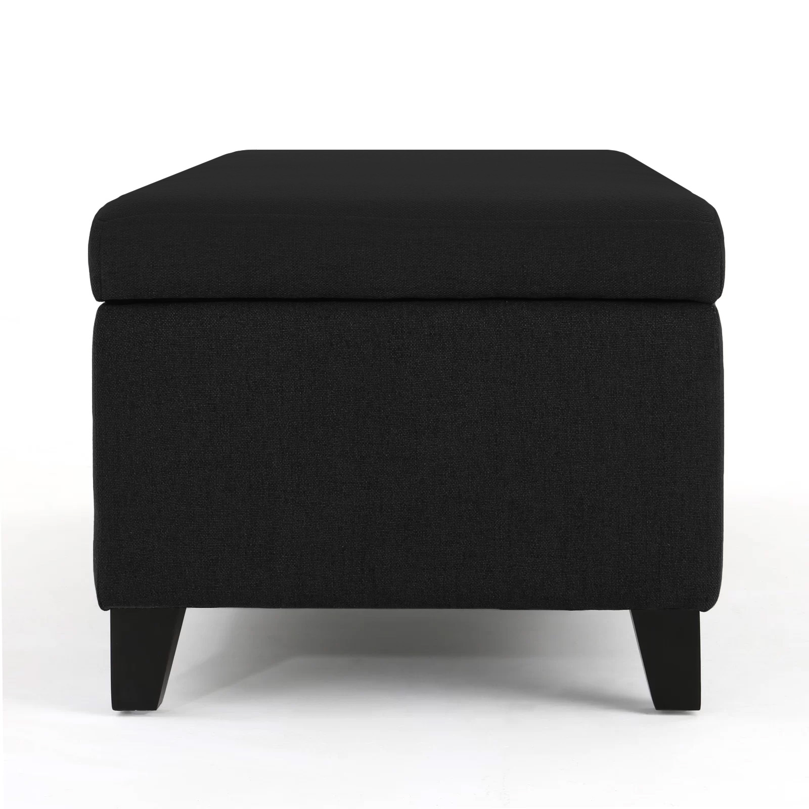 Recamier Bau Julia 1,40m Suede Preto  - Inova Decor